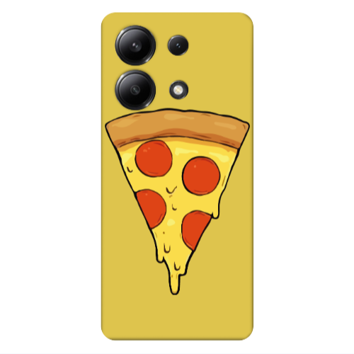 Xiaomi Redmi Note 13 4G Pizza Slice Yellow Colored Silicone TPU Θήκη