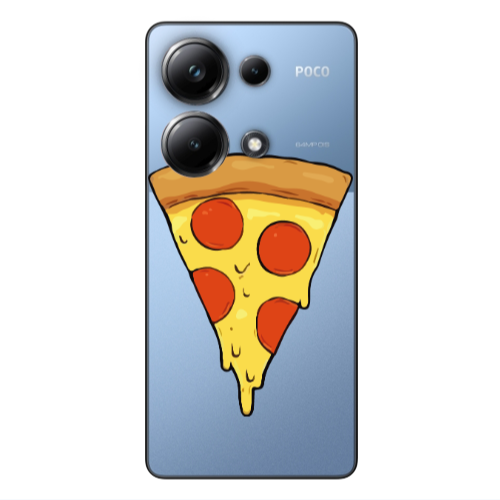 Xiaomi Poco M6 Pro 4G Pizza Slice Transparent Silicone TPU Θήκη