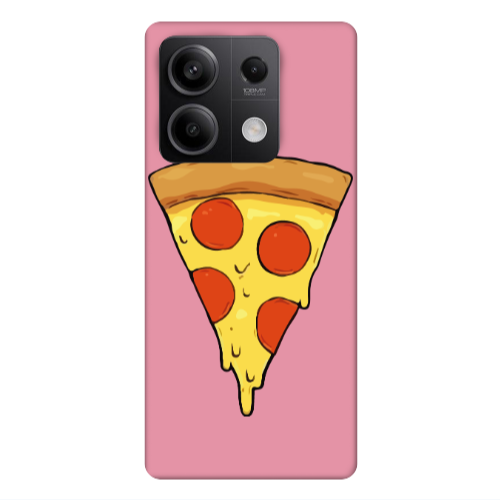 Xiaomi Redmi Note 13Pro 5G Pizza Slice Pink Colored Silicone TPU Θήκη