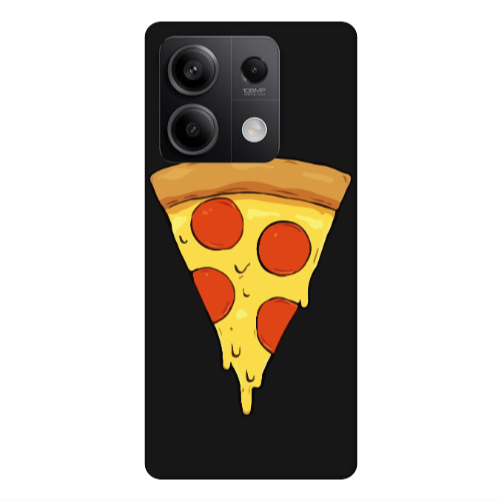 Xiaomi Redmi Note 13Pro 5G Pizza Slice Black Colored Silicone TPU Θήκη