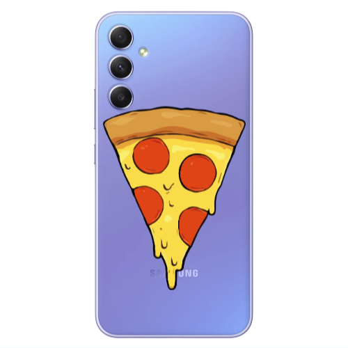 Samsung A25 Pizza Slice Transparent Silicone TPU Θήκη