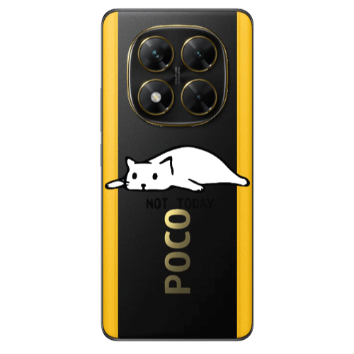 Xiaomi Poco X7 Not Today Transparent Silicone TPU Θήκη