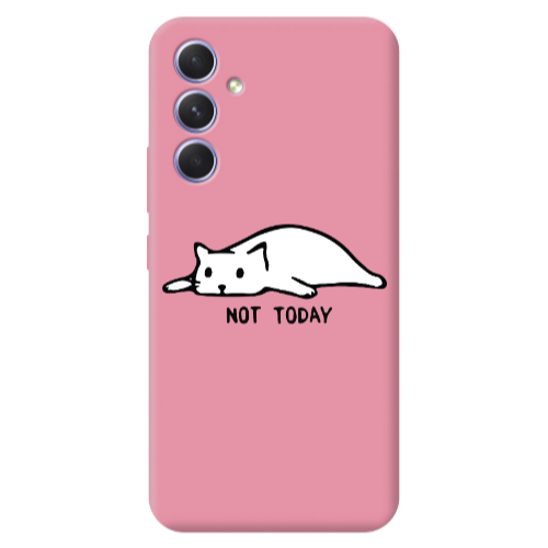 Samsung A36 Not Today Pink Colored Silicone TPU Θήκη