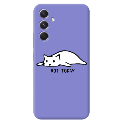 Samsung A56 Not Today Purple Colored Silicone TPU Θήκη