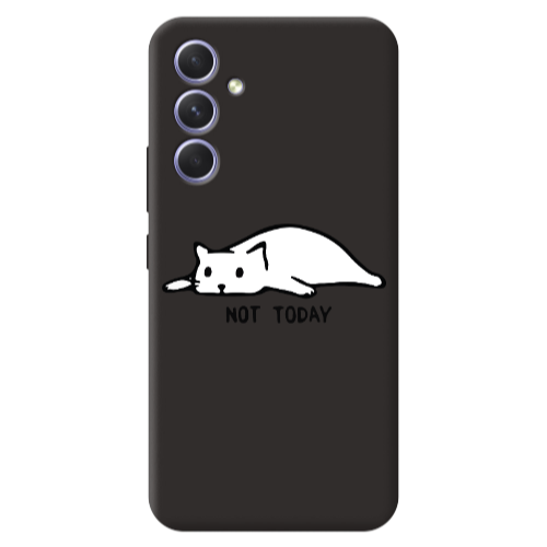 Samsung A56 Not Today Black Colored Silicone TPU Θήκη