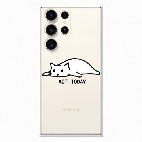 Samsung S25 Ultra Not Today Transparent Silicone TPU Θήκη