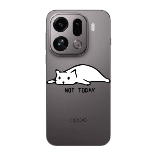 Oppo Find X9 Pro Not Today Transparent Silicone TPU Θήκη