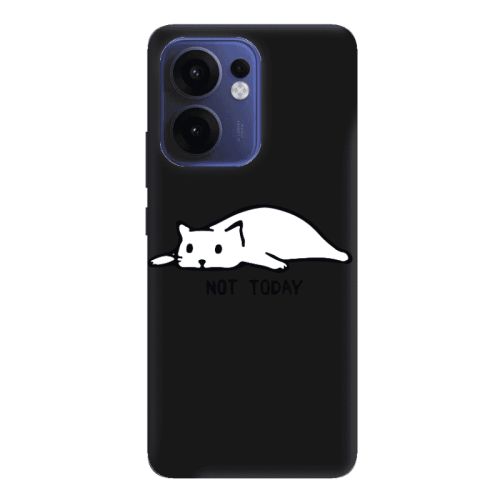 Oppo Reno 13 F Not Today Black Colored Silicone TPU Θήκη