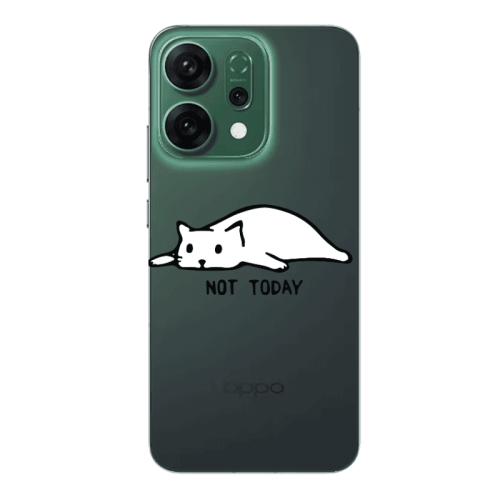 Oppo RENO 14 Not Today Transparent Silicone TPU Θήκη