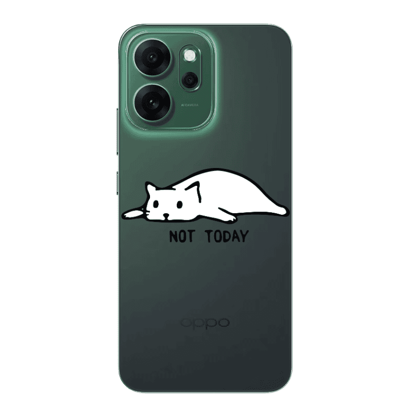 Oppo 14 F Not Today Transparent Silicone TPU Θήκη