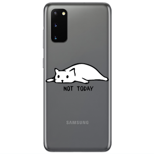 Samsung S20 Not Today Transparent Silicone TPU Θήκη