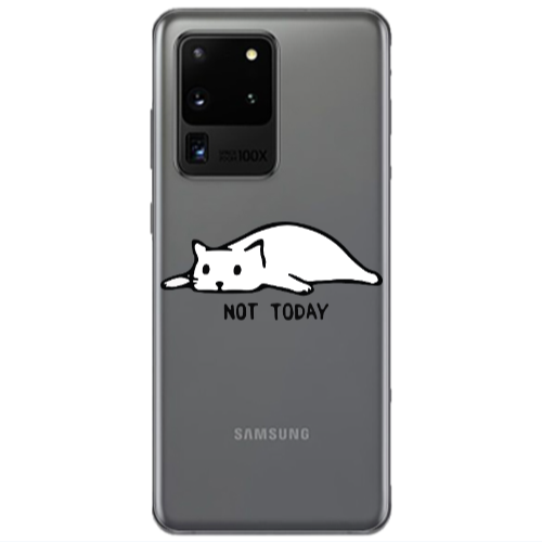 Samsung S20 Ultra Not Today Transparent Silicone TPU Θήκη