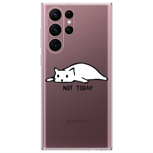 Samsung S22 Ultra Not Today Transparent Silicone TPU Θήκη