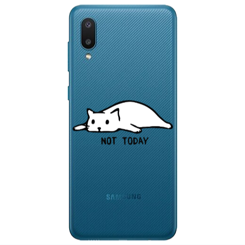 Samsung A02 Not Today Transparent Silicone TPU Θήκη
