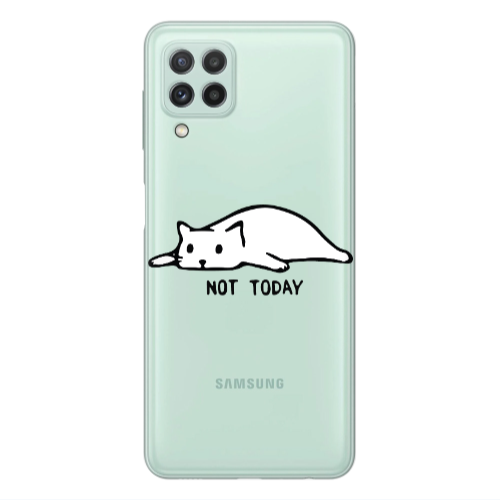 Samsung A22 4G Not Today Transparent Silicone TPU Θήκη