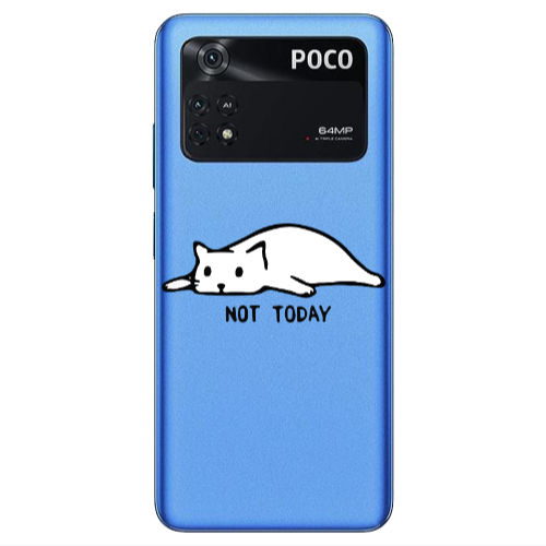 Xiaomi Poco M4 Pro 4G Not Today Transparent Silicone TPU Θήκη