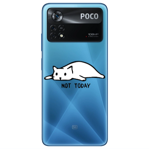 Xiaomi Poco X4 Pro Not Today Transparent Silicone TPU Θήκη