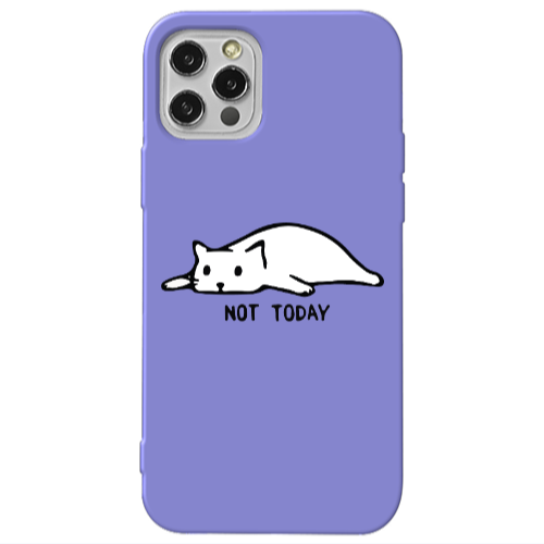 Apple iPhone 13 Pro Not Today Purple Colored Silicone TPU Θήκη