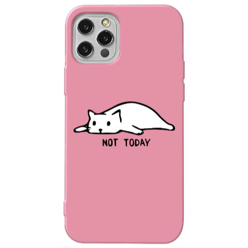 Apple iPhone 13 Pro Not Today Pink Colored Silicone TPU Θήκη