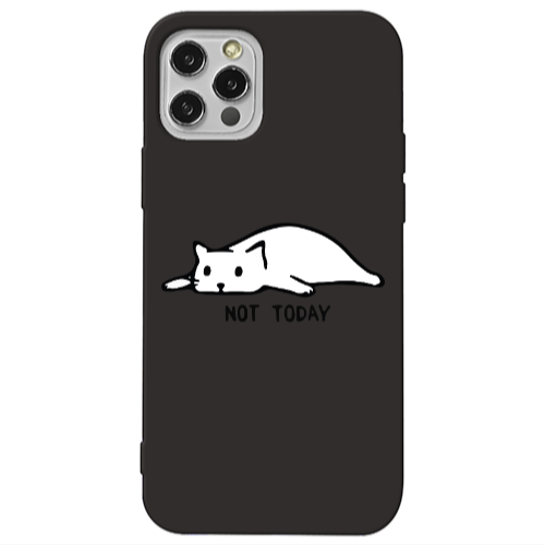 Apple iPhone 13 Pro Not Today Black Colored Silicone TPU Θήκη