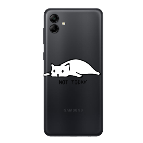 Samsung A04 Not Today Transparent Silicone TPU Θήκη