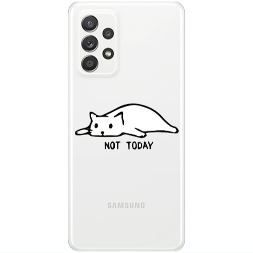 Samsung A23 Not Today Transparent Silicone TPU Θήκη