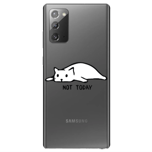 Samsung Note 20 Not Today Transparent Silicone TPU Θήκη