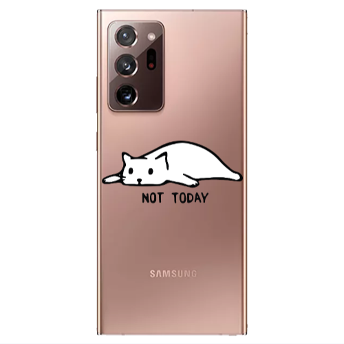 Samsung Note 20 Ultra Not Today Transparent Silicone TPU Θήκη