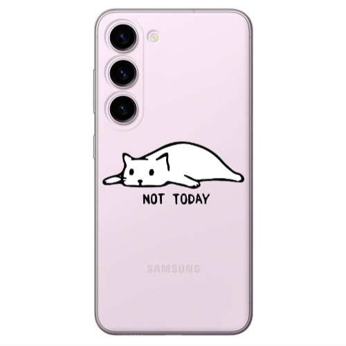 Samsung S23 Plus Not Today Transparent Silicone TPU Θήκη