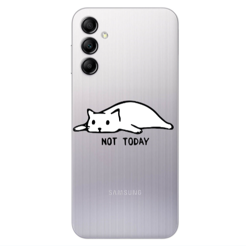 Samsung A24 Not Today Transparent Silicone TPU Θήκη