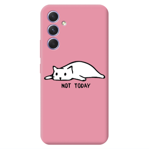 Samsung A54 Not Today Pink Colored Silicone TPU Θήκη