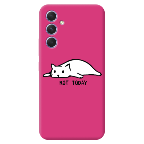 Samsung A54 Not Today Fuchsia Colored Silicone TPU Θήκη