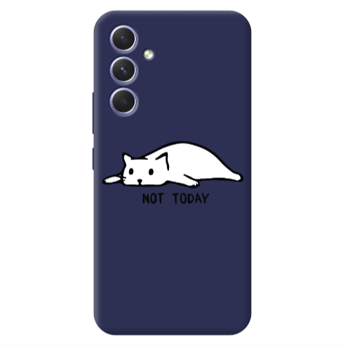 Samsung A54 Not Today Dark blue Colored Silicone TPU Θήκη