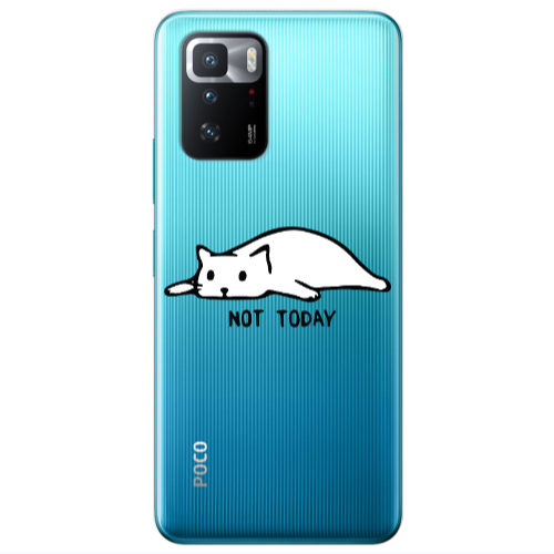 Xiaomi Poco X3 GT Not Today Transparent Silicone TPU Θήκη