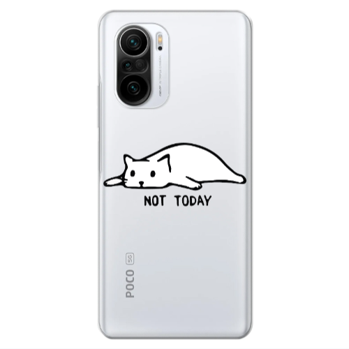 Xiaomi Poco F3 Not Today Transparent Silicone TPU Θήκη