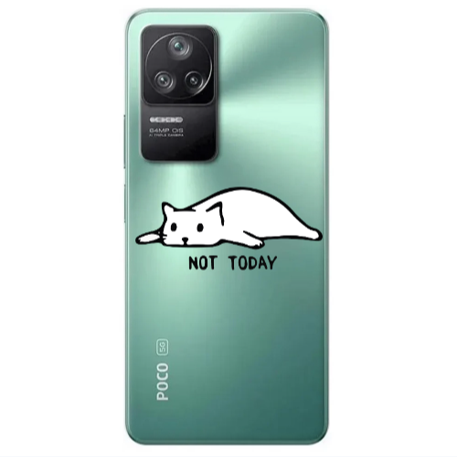 Xiaomi Poco F4 Not Today Transparent Silicone TPU Θήκη
