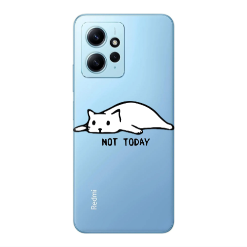 Xiaomi Redmi Note 12 4G Not Today Transparent Silicone TPU Θήκη