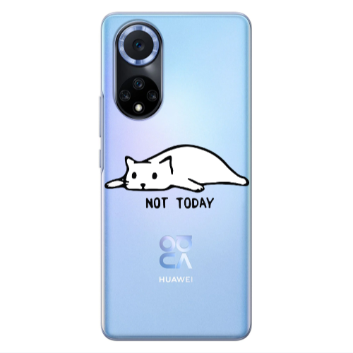 Huawei Nova 9 Not Today Transparent Silicone TPU Θήκη
