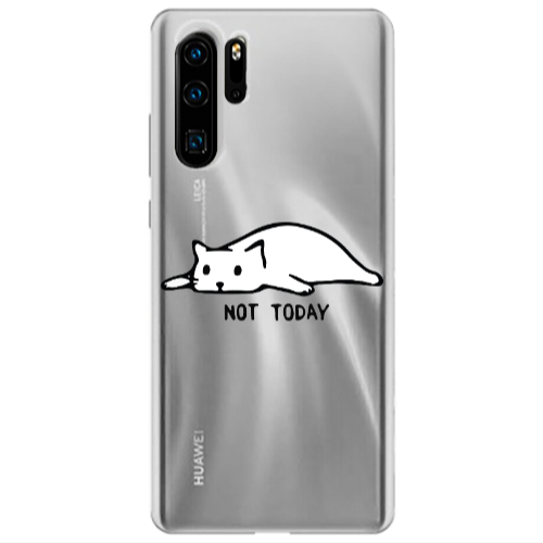 Huawei P30 Pro Not Today Transparent Silicone TPU Θήκη