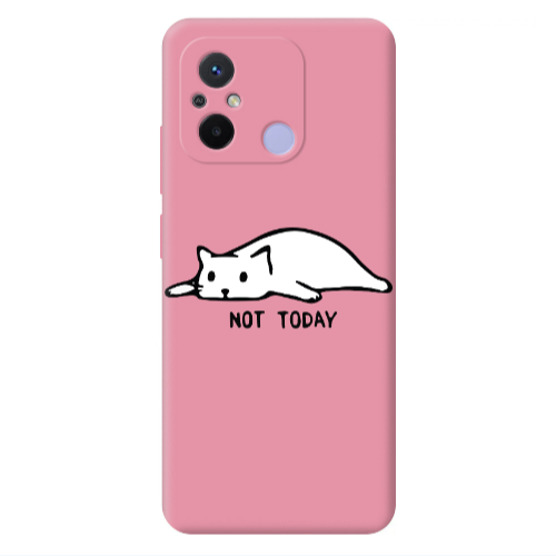 Xiaomi Redmi 12C Not Today Pink Colored Silicone TPU Θήκη