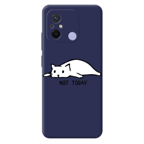 Xiaomi Redmi 12C Not Today Dark blue Colored Silicone TPU Θήκη
