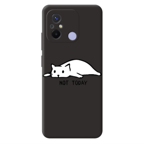 Xiaomi Redmi 12C Not Today Black Colored Silicone TPU Θήκη