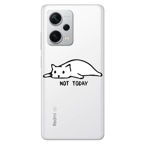 Xiaomi Redmi Note 12 5G Not Today Transparent Silicone TPU Θήκη