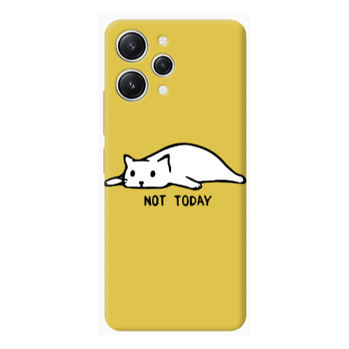 Xiaomi Redmi 12 Not Today Yellow Colored Silicone TPU Θήκη
