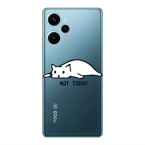 Xiaomi Poco F5 Not Today Transparent Silicone TPU Θήκη