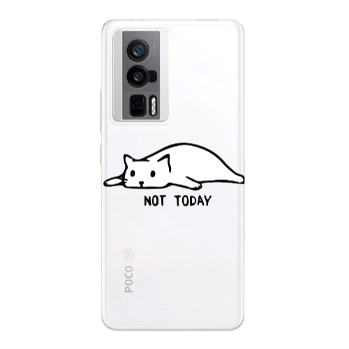 Xiaomi Poco F5 Pro Not Today Transparent Silicone TPU Θήκη