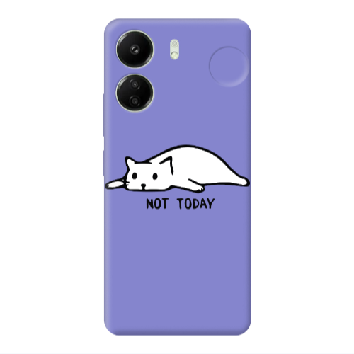 Xiaomi Redmi 13C Not Today Purple Colored Silicone TPU Θήκη