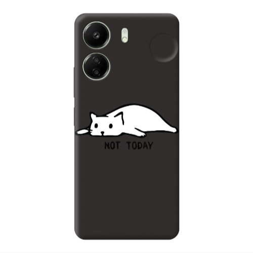 Xiaomi Redmi 13C Not Today Black Colored Silicone TPU Θήκη