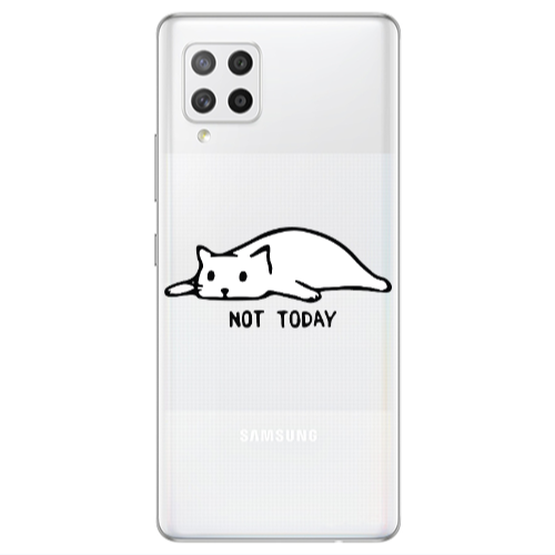 Samsung A42 5G Not Today Transparent Silicone TPU Θήκη