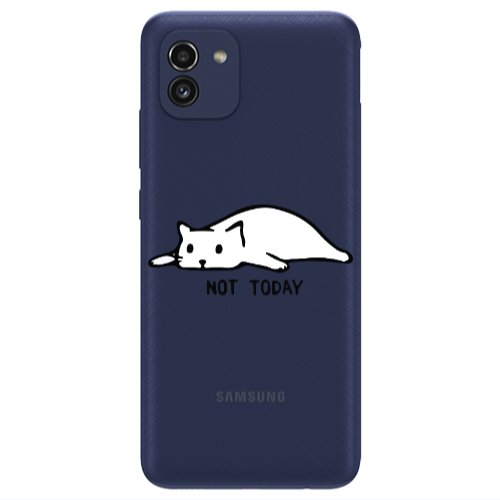 Samsung A03 Not Today Transparent Silicone TPU Θήκη